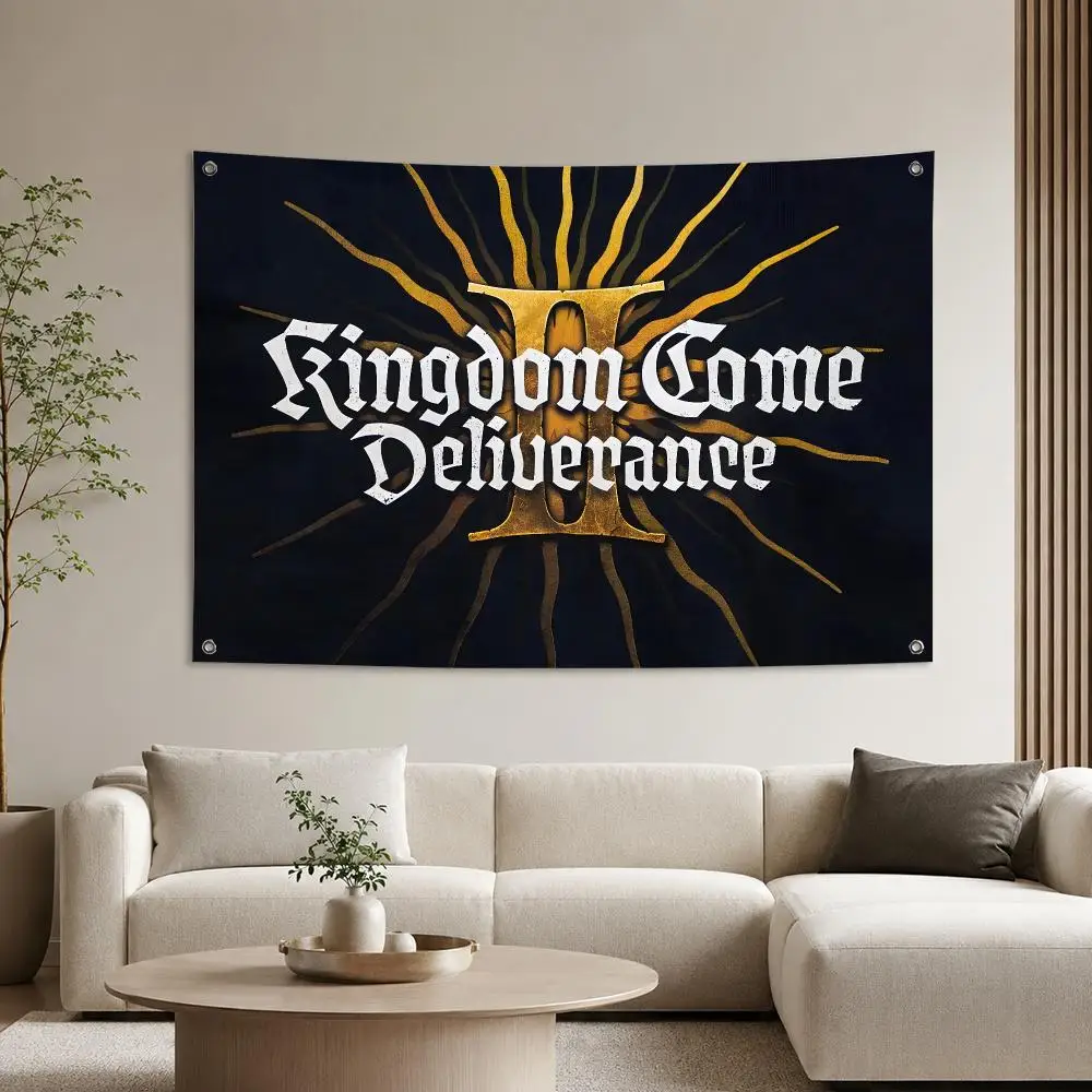 Kingdom Come Deliverance Medieval RPG Game Flags Home Yard & Garden Decor Banner - Indoor Outdoor Wall Hanging Flag