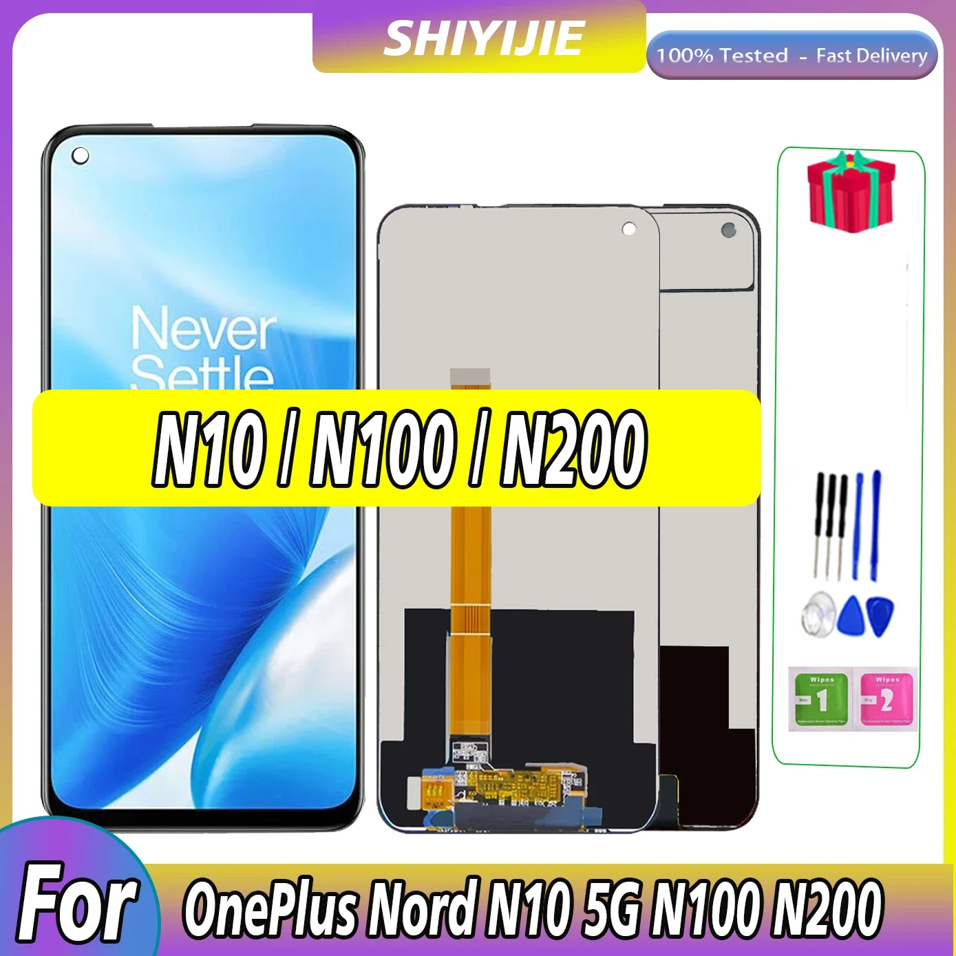 

6.49" Original For OnePlus Nord N10 5G LCD For One Plus Nord N100 1+N200 Display Screen Touch Panel Digitizer Replacement Tested