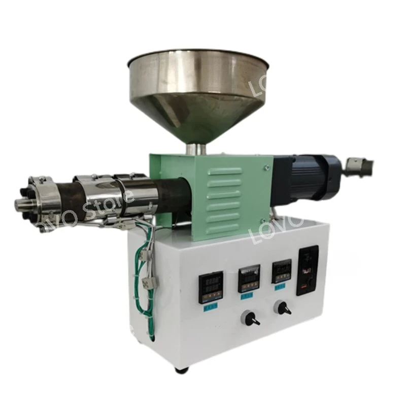 

The new 2kg/h single screw extruder laboratory SJ25 plastic desktop polymer injection molding