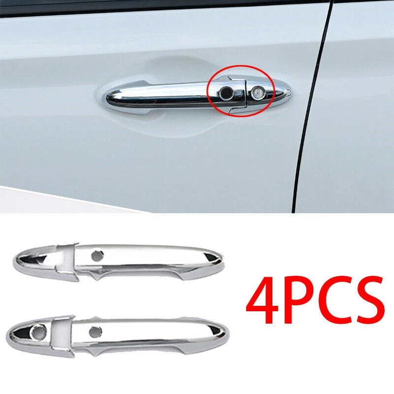 Upgrade For Honda Vezel HR-V HRV 2014 2015 2016 ABS Chrome Car Door Handle Covers Trim Molding Catch Cap Overlay Modification