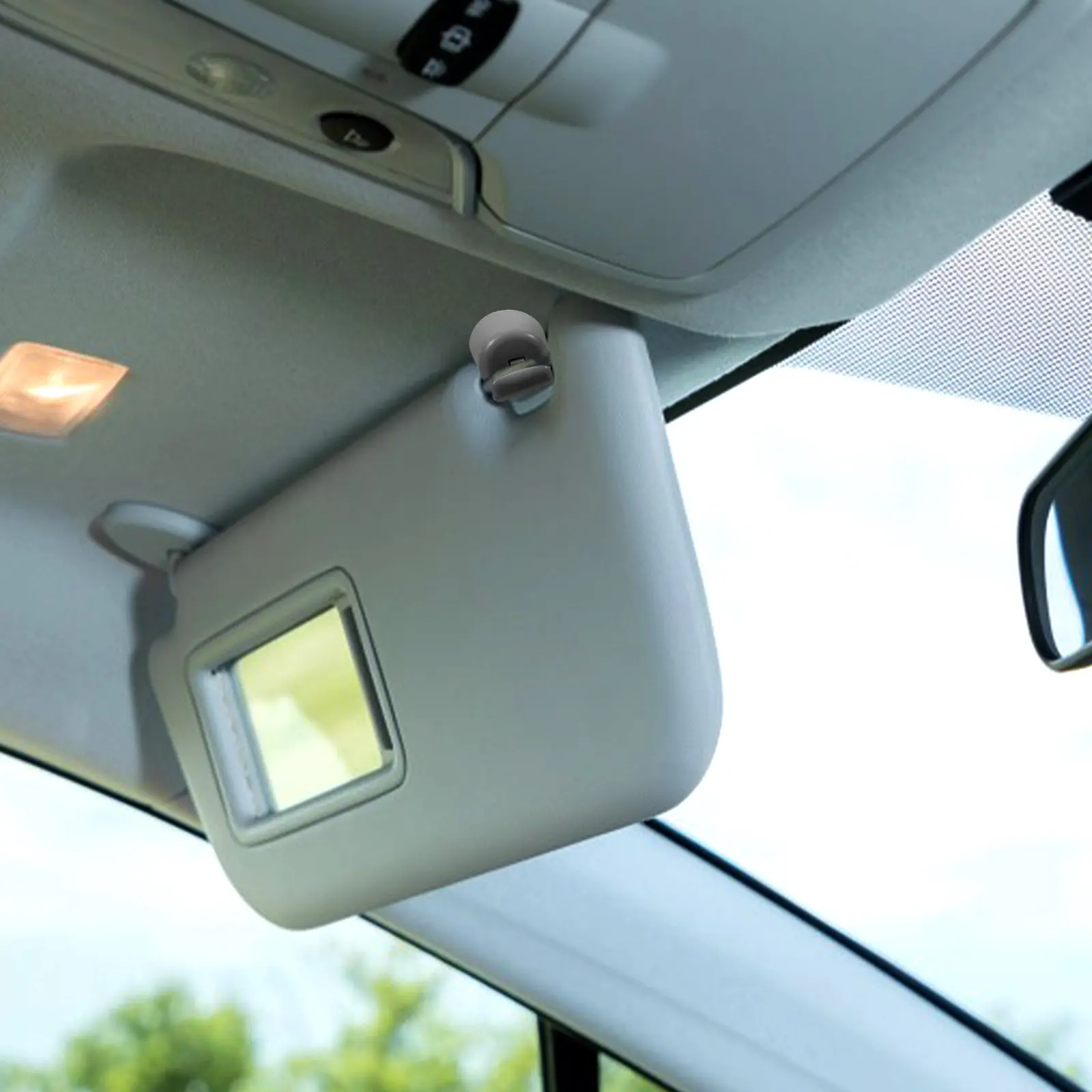 

Sun Visor Hook Clip Heavy Duty Sturdy Plastic Auto Holder for Cars Universal Fit Sun Visor Retainer Clip Vehicle