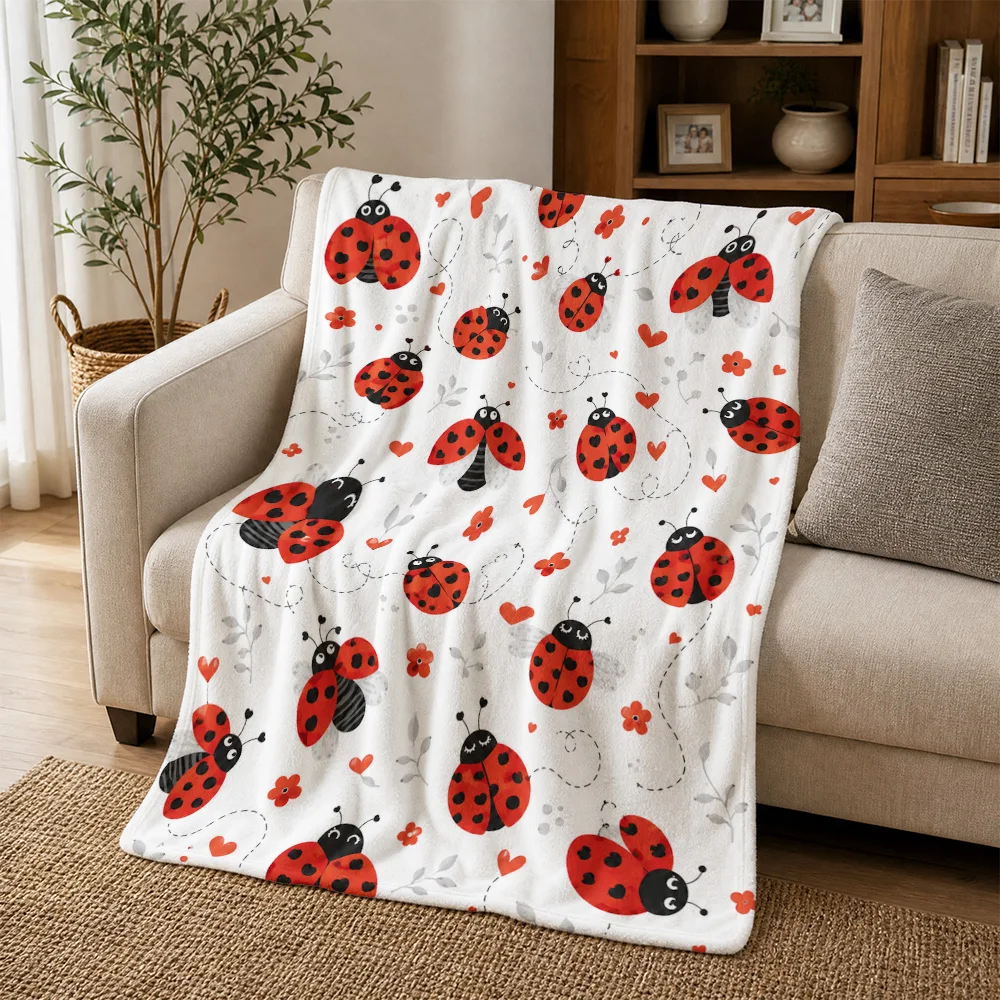 Whimsical Ladybug Print Throw  - đánh giá và giá Baby Nursery In Hospital