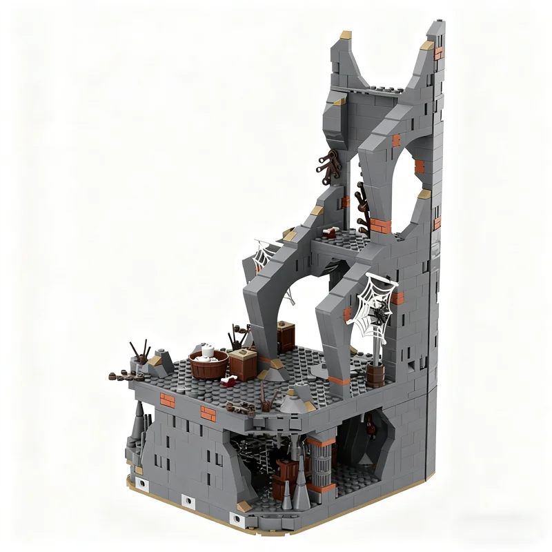 1036 peças moc ucs dol guldur parte 6 8 os anéis modelo blocos de brinquedo de construção arquitetura presentes de natal ideia educação tijolo