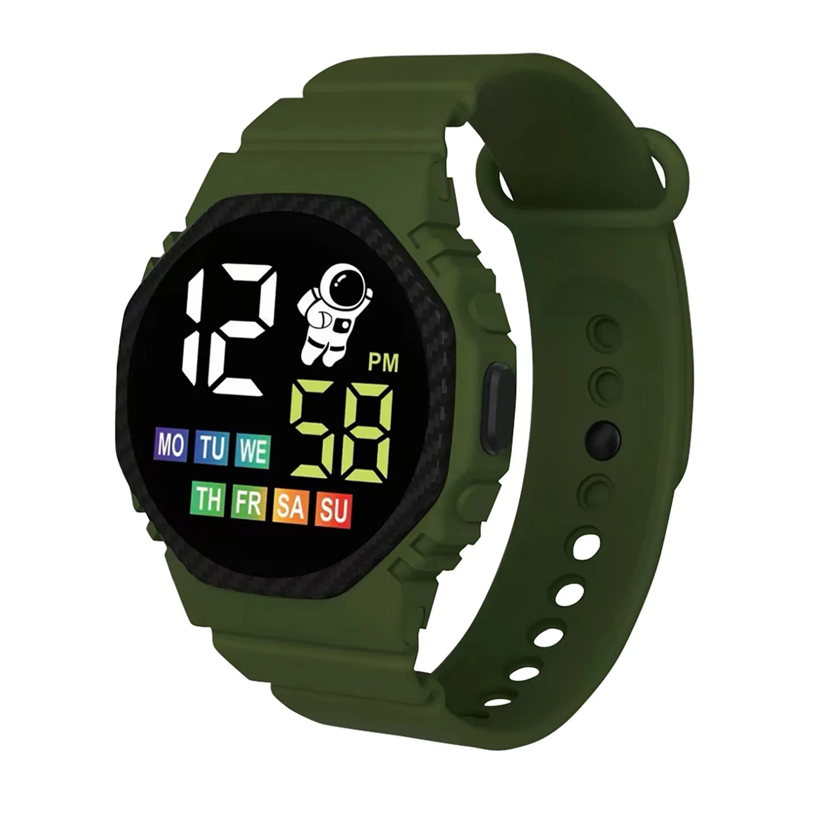 2024 LED Digital Watch For Kids Boys Sports Waterproof Watches Girls Silicone Digital Watch Casual Childrens Electronic Reloj