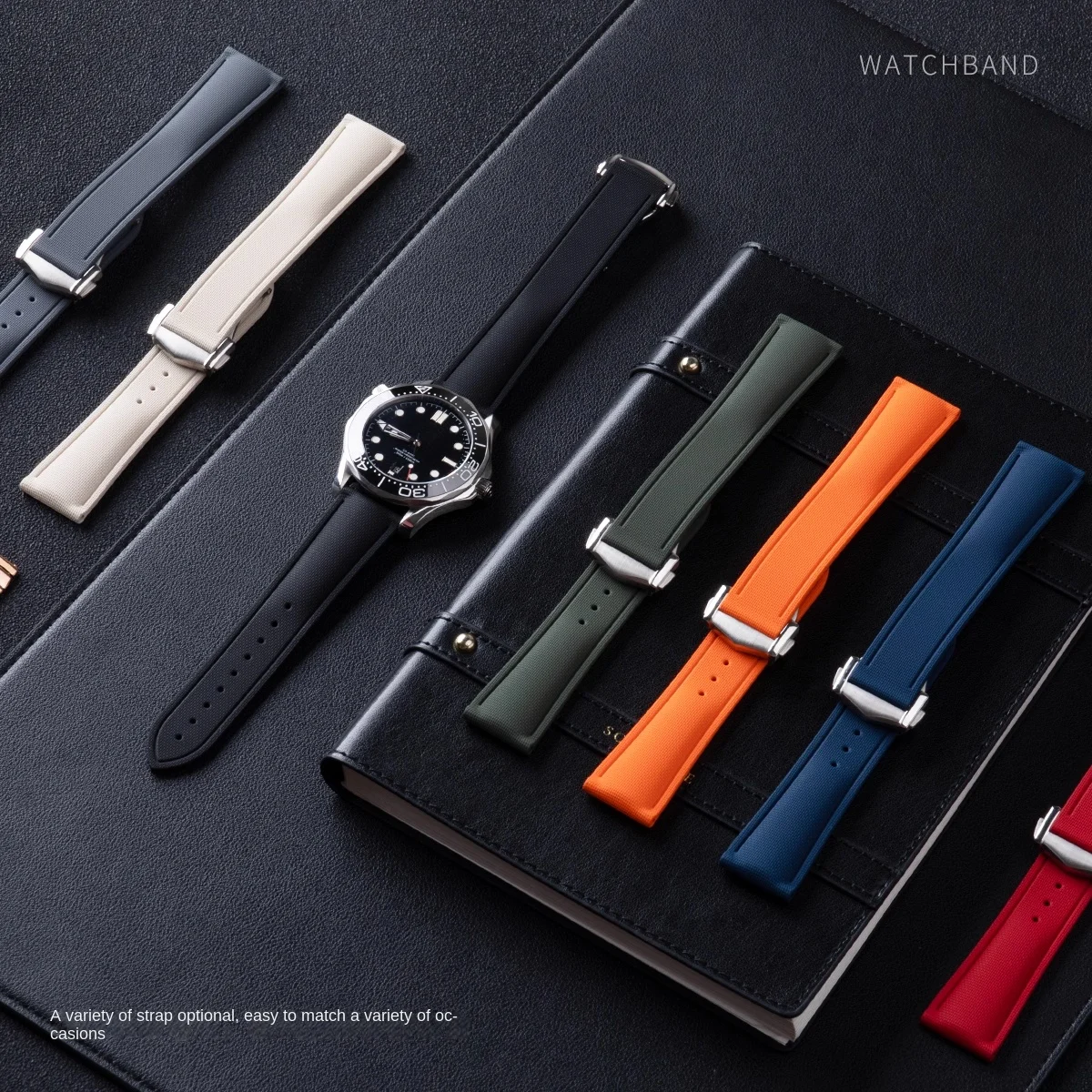 

Прочный быстросъемный нейлоновый ремешок премиум-класса с защитой от пота и фторкаучуком, ремешок для часов 20/22 размеров для Seiko Rolex Seagull Tianwang