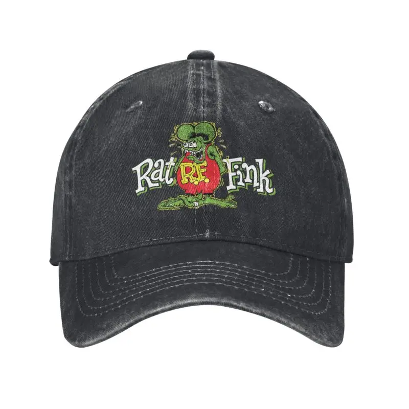 Custom Cotton Anime Cartoon Rat Fink Baseball Cap Outdoor Men Women's Adjustable Dad Hat Summer