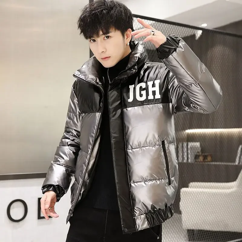 Thick Quilted Padded Jacket Man Loose Warm Joker Clothing Fashion 2024 Winter Coat for Men Work Deals Cold Vintage On Offer Y2k