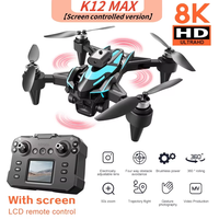 For Xiaomi Upgrade K12 Max Mini Drone 8K HD Dual Cameras Obstacle Avoidance Brushless Aerial UAV FPV Rc Quadcopter Toys Gifts