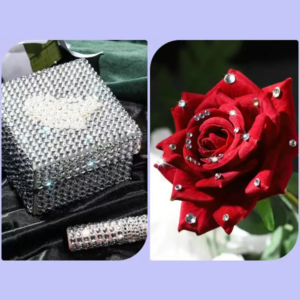 Self-adhesive Faux Diamond Stickers 14 Sheets Rhinestone Stickers Self-adhesive Faux Diamond Gems Shiny Face Nail Hair