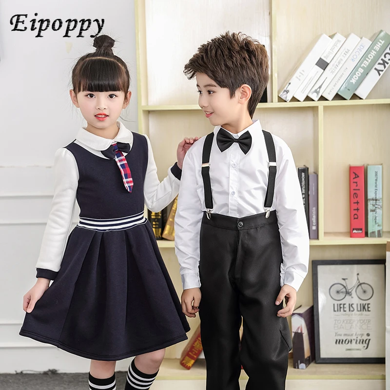 ملابس رقص للأطفال ، ملابس قطنية للطلاب ، أداء دراسة ، دراسة وأداء ، أولاد وبنات ، جديد