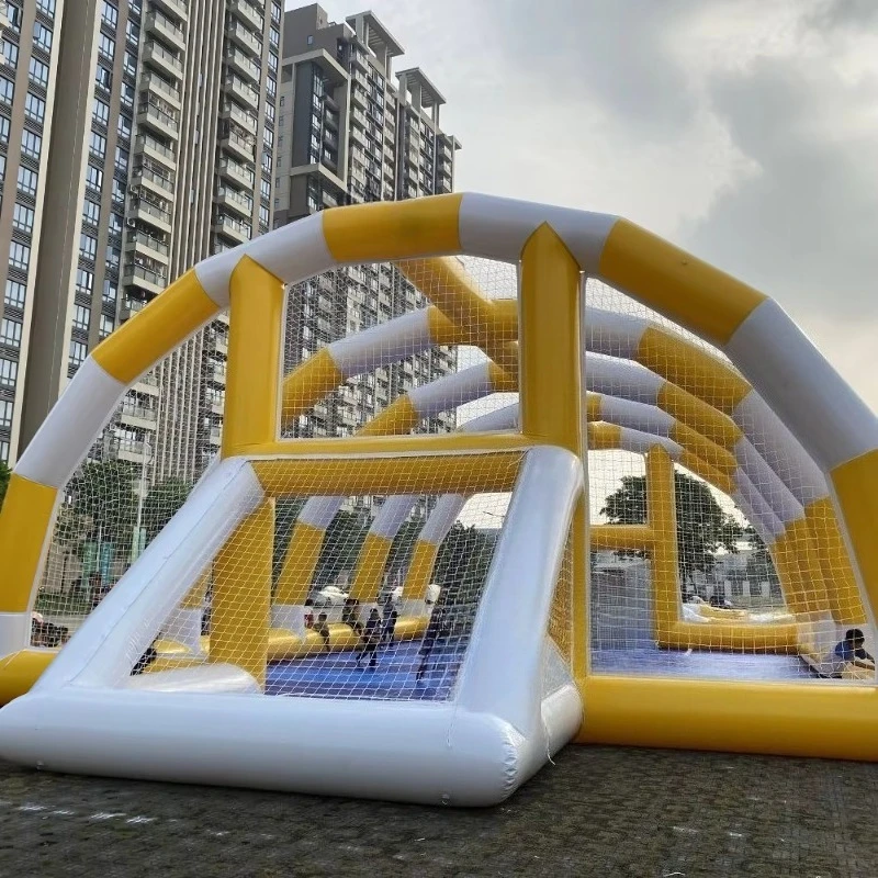 Commercial Sport Games Team Building Inflatable Soap Football Arena Inflatable Soccer Field Inflatable Football Pitch Tent