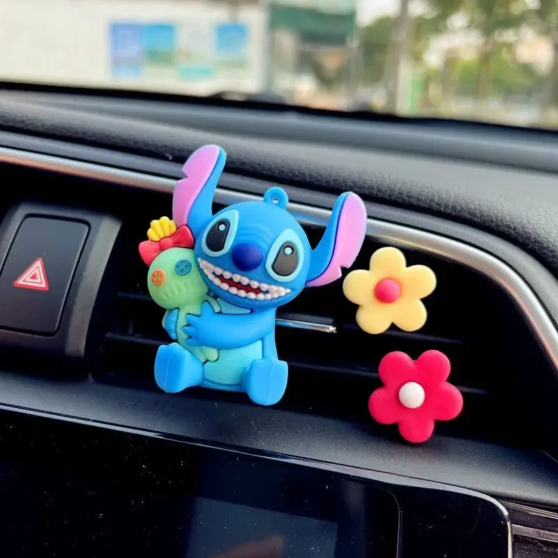 Stitch Cartoon Kawaii Perfume para Homens e Mulheres, Decoração Interior Do Carro, Air Outlet Purifying Air, aromaterapia Holiday Gift