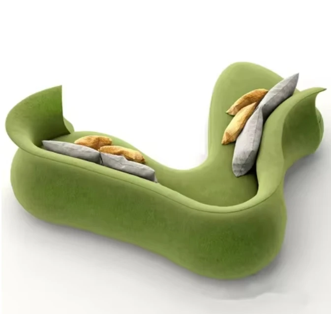 

Luxury Living Room Furniture Customized Curved Sofa Set Comfort Sofas Couch