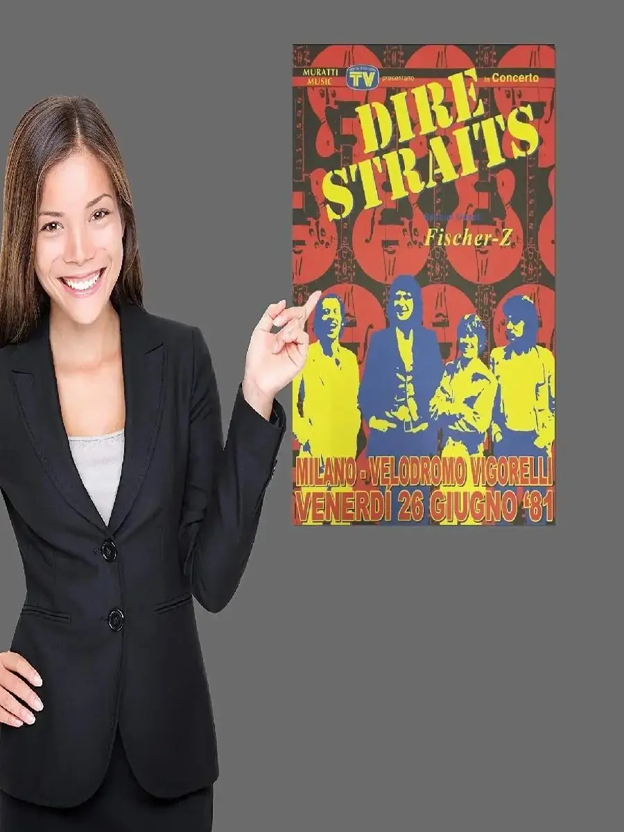 المغني Dire Straits جدار الفن قماش المشارك x الحديثة الأسرة غرفة نوم الديكور المعاصرة الموسيقار اللوحة للديكور المنزل