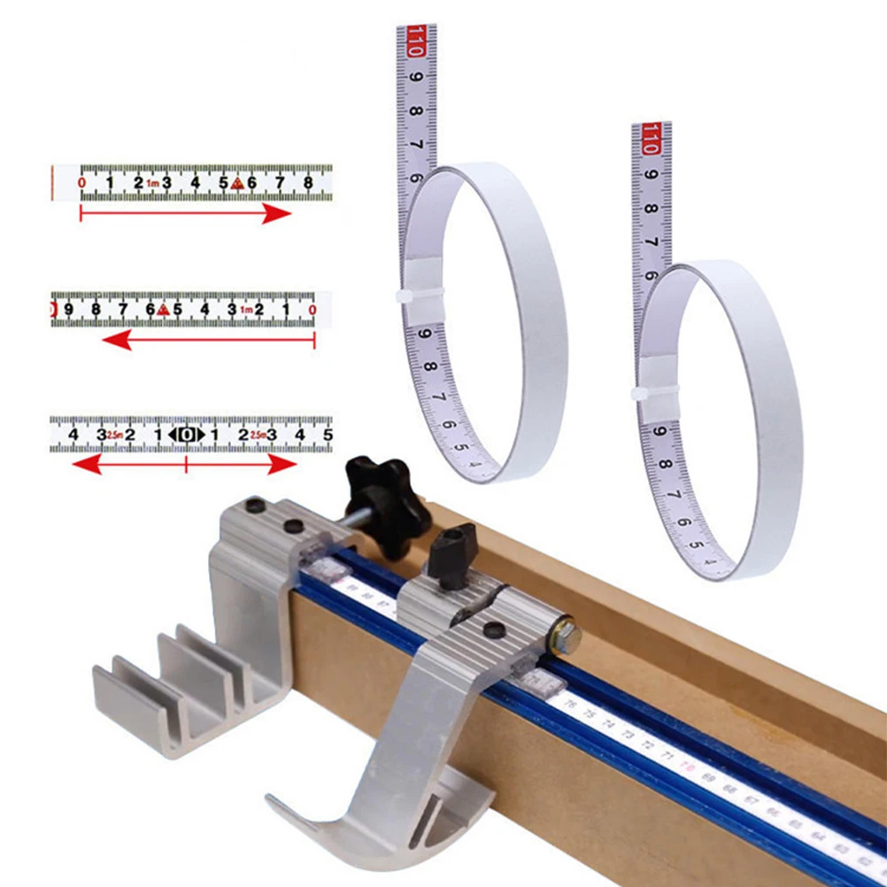 

2 M Workbench Ruler Adhesive Stick on Measuring Tape Measurement Scale Rulers Sticker Woodworking