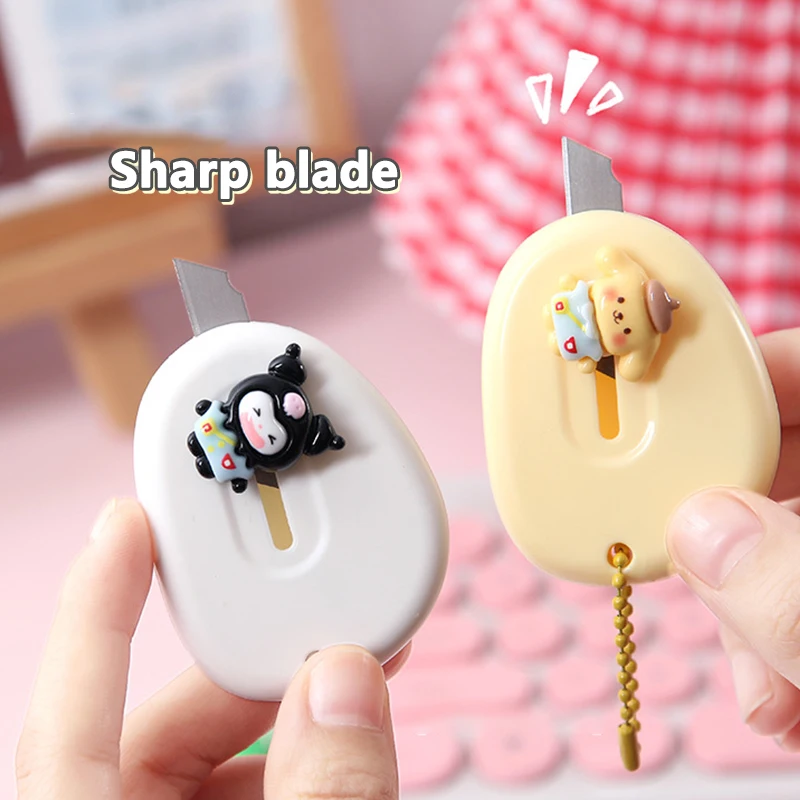 Creative Cartoon Kawaii Portable Utility Knife Cute Mini Portable Sharp Open-box Artifact Paper Cutting Blade Stationery