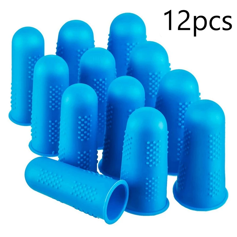 1 Pcs Thimble Finger Protector Quilting Craft & 12 Pcs Hot Melt Adhesive Finger Caps Silicone Finger Protectors