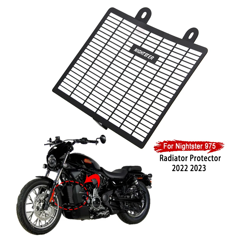 

Fit For Harley Nightster 975 RH975 RH 975 2022 2023 Motorcycle Aluminum Radiator Guard Engine Cooler Grille Cover Protection