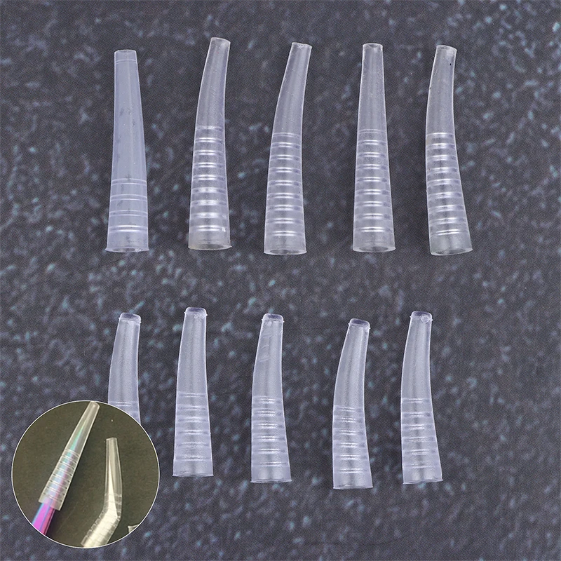 【M】10/20Pcs Eyelashes Tweezers Silicone Covers Tweezers Tips Protect Case Prevent Hit Eyelashes Extension Supplies Accessories