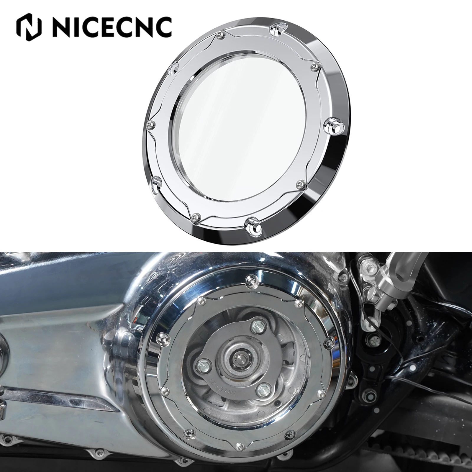 

Derby Clutch Cover For Harley Touring Road King Electra Glide Street Glide Road Glide CVO Tri Glide Ultra Limited Freewheeler