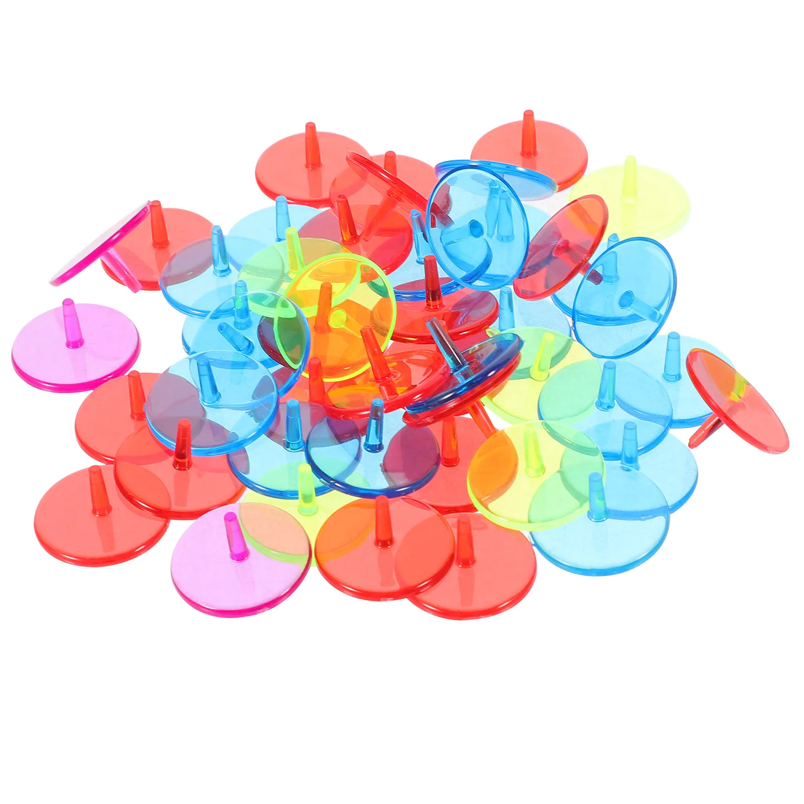 

50 Pcs Golf Ball Position Marker 0.9 Inch Identification Round Marking Accessory