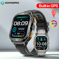 X5 AMOLED Smart Watch Built-in GPS Sport Watches Man 5ATM Waterproof Compass Altitude Heart Rate SpO2 AOD Mode 530mAh Smartwatch
