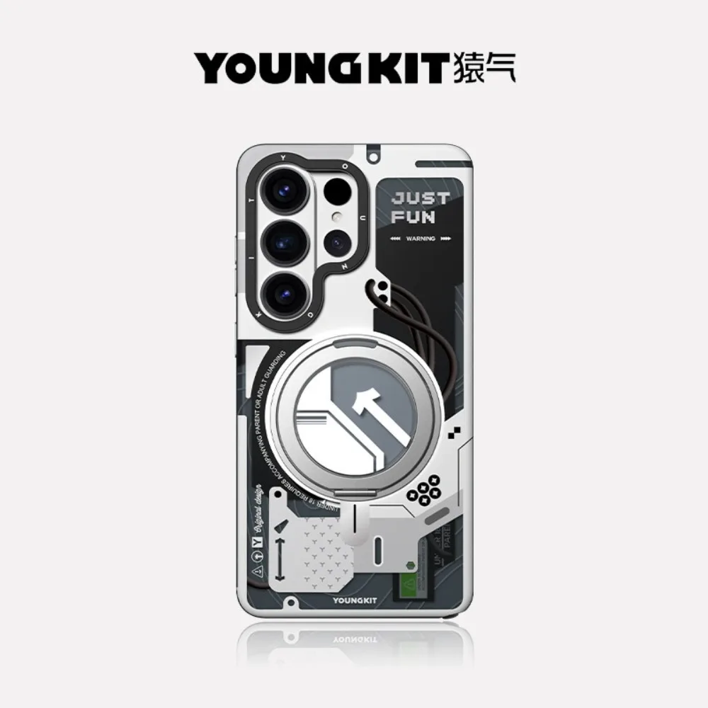 

Инновационный чехол-держатель с магнитным креплением в стиле научно-фантастического дизайна Starship Starry Sky для Samsung Galaxy S26Ultra, микро-матовый, ударопрочный, жесткий чехол