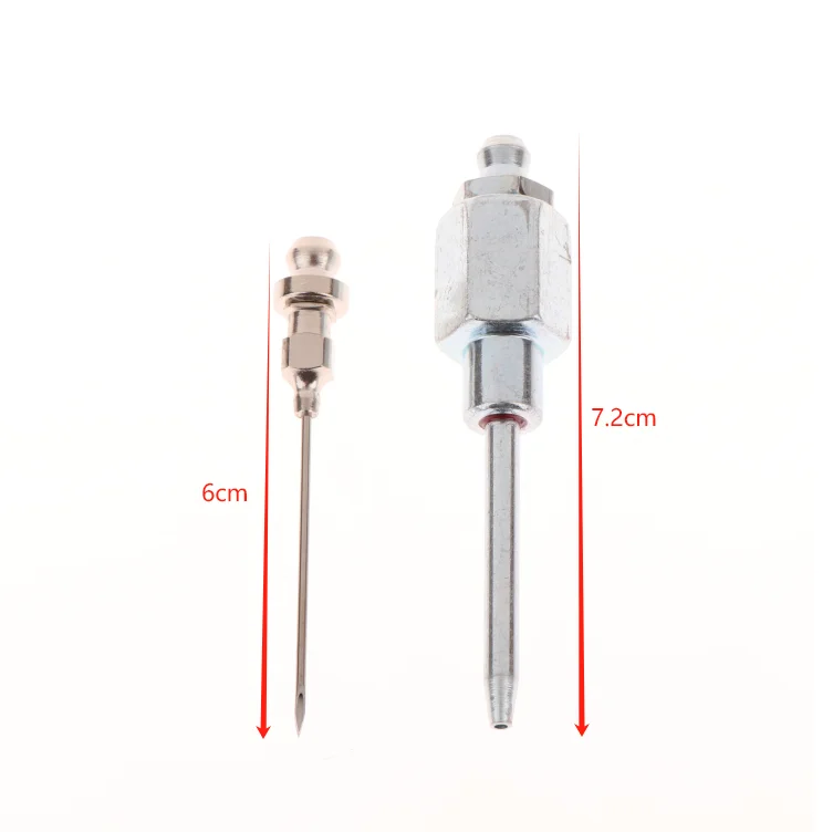Adaptador de agulha de graxa de aço de alta velocidade-ponta do injetor de precisão para rolamentos, juntas e peças de metal, ferramenta de lubrificação profissional