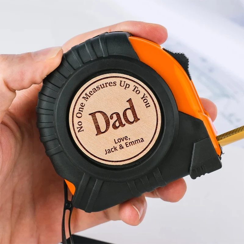 Custom No One Measures Up to you Dad Tape Measure Father's Day birthday Christmas daddy papa Husband Thanksgiving gift Present