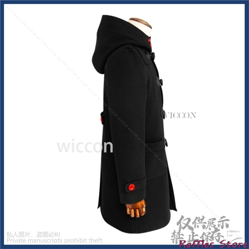 Anime Game Personaa5 Cosplay Amamiya Ren Costume Winter Black Coat Scarf Uniform Adult Man Halloween Christmas Suit Customized