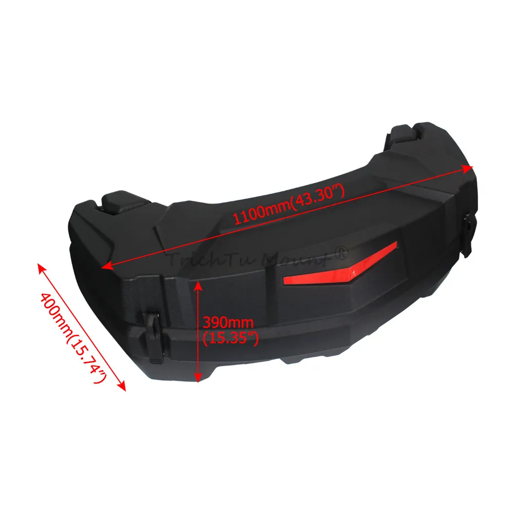 86L UTV Storage Cargo Box Rear Trunk Rack Bin For Can-Am Maverick X3 Trail Sport Commander Defender Outlander Max Renegade 11-24