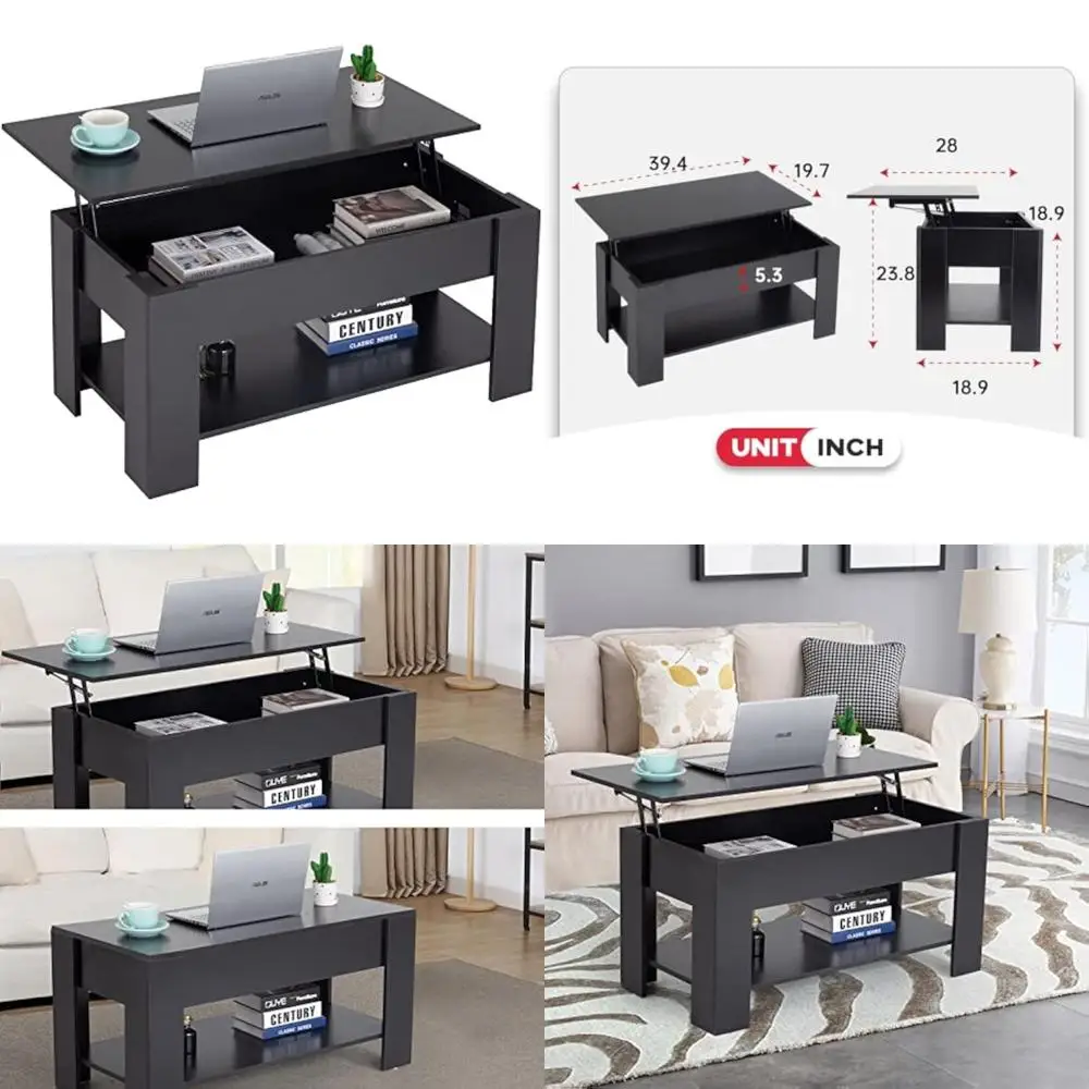 

Storage Compartment Coffee Table with Lift Top for Small Spaces Living Room