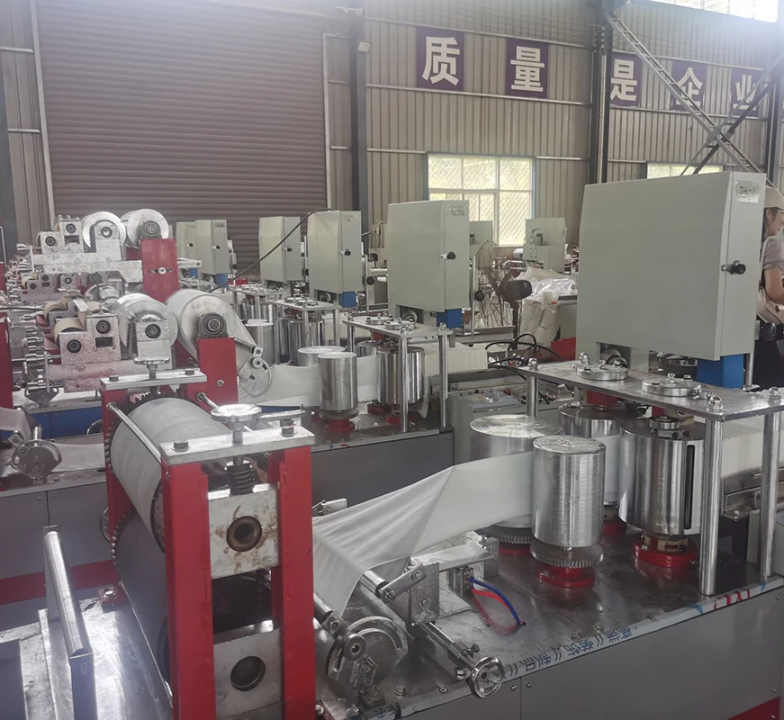 Automatic Paper Napkin Making Machine Embossing Paper Napkin Folding Machine For Small Business