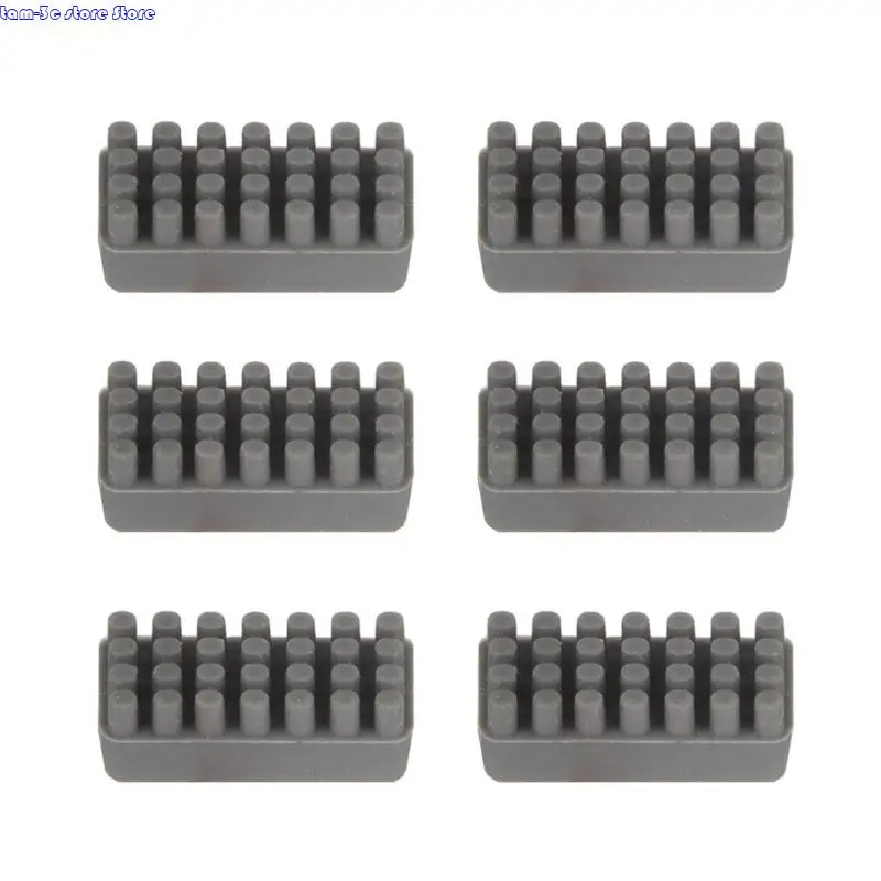 D0UA Double Brush Auddle Wiper Silicone Moyzze Brush for lab p1