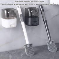 Lamgool Silicone Golf Toilet Brushes With Holder Set Toilet Cleaning Brush Soft Bristles Bathroom Accessories Cleaning Tools