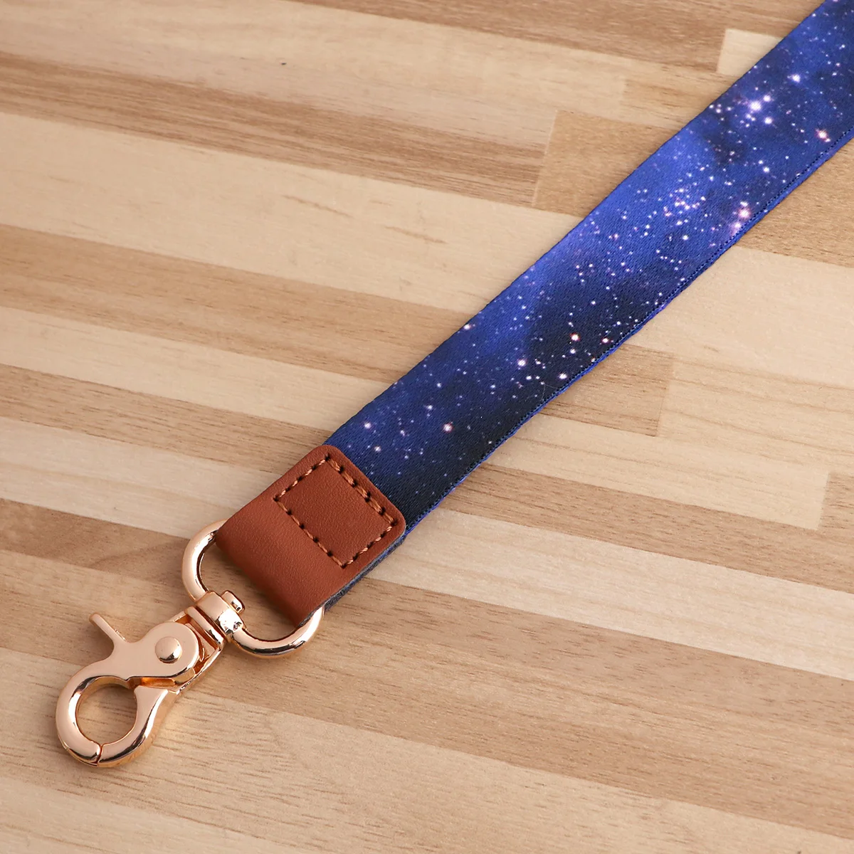 Cordón de estilo cielo estrellado para llavero, cubierta de tarjeta de identificación, soporte de insignia de teléfono móvil, llavero, correas de
