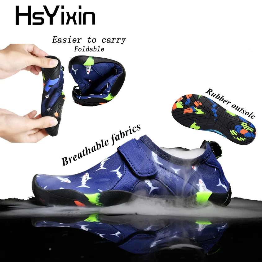 أحذية رياضية مائية نسائية أحذية مائية للأطفال سريعة الجفاف وجوارب قابلة للتنفس أحذية المشي في الهواء الطلق أحذية الشاطئ أحذية أكوا