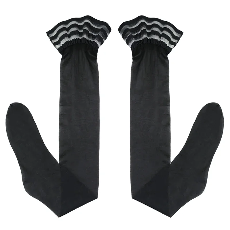 Lace Top Ultra Thin Transparent Silk Medias De Mujer Silicone Hold Up Thigh High Stockings Women Sexy Seamless Underwear