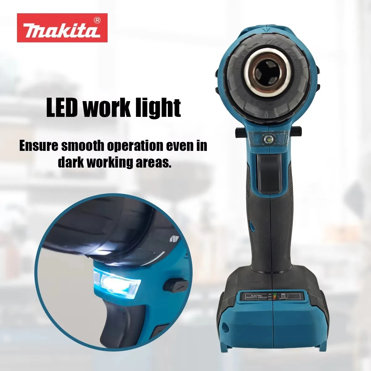 Rechargeable Impact Brushed Electric Drill Thread Drill Speed DFF485 Makita for free Variable Compact and 18V Tool Hitting