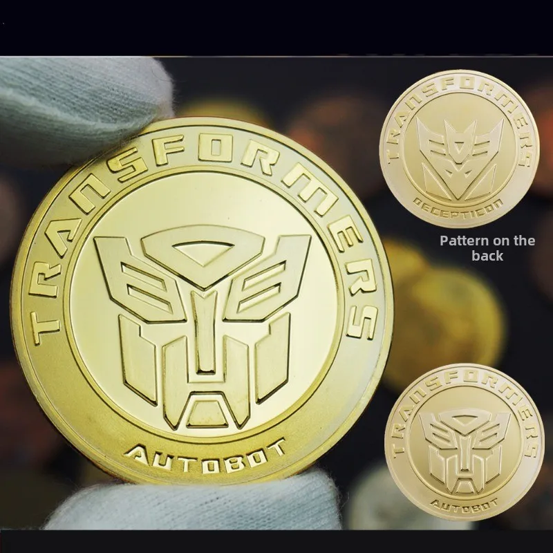 Hasbro Transformers Commemorative Coin Gold/silver Metal Coins Collectible Art Collection Gift Non-currency Coins Game Prop New