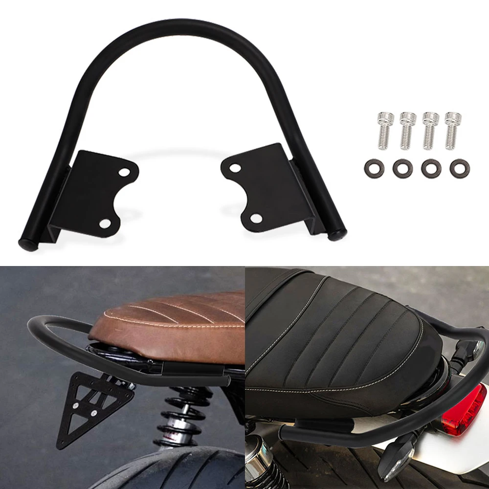 Passenger Rear Solo Seat Luggage Rack Support Shelf For Street Twin 900 16-22 Speed Twin 1200 19-22 Street Scrambler 900 17-23