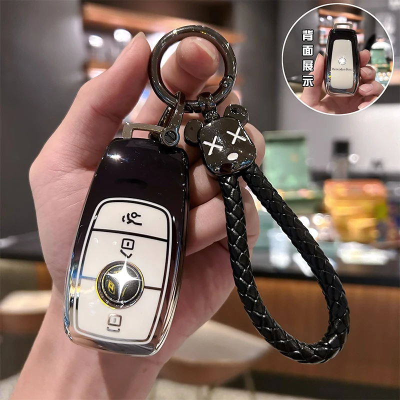 Fashion  Car Remote Key Case Cover Shell For Mercedes Benz A C E S G Class GLC CLE CLA GLB GLS W177 W205 W213 W222 X167 AMG