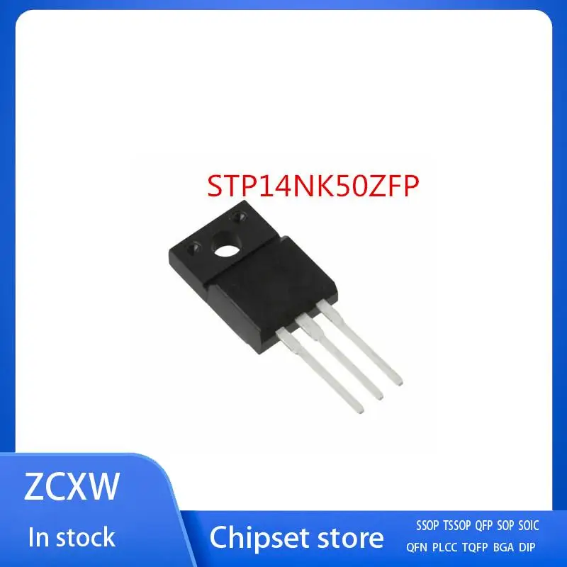 10Pcs/Lot   STP14NK50ZFP P14NK50ZFP STP15NK50ZFP P15NK50ZFP   TO-220F