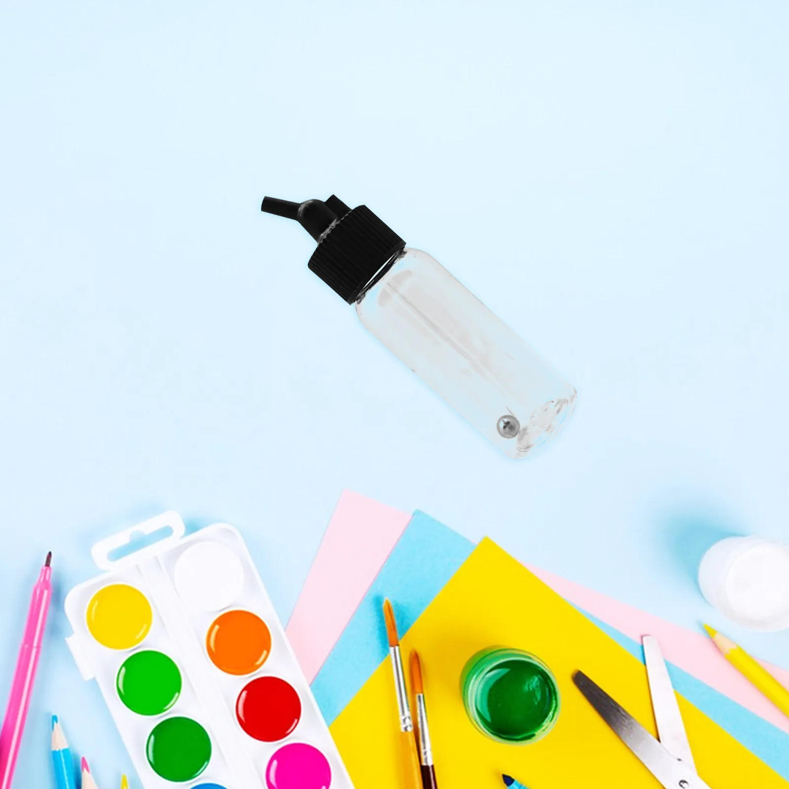 10Pcs Airbrush Spray Bottle Lid 30 Degree Down Angle Adapter Fits 30Ml Bottles Easy Installation Airbrush Parts