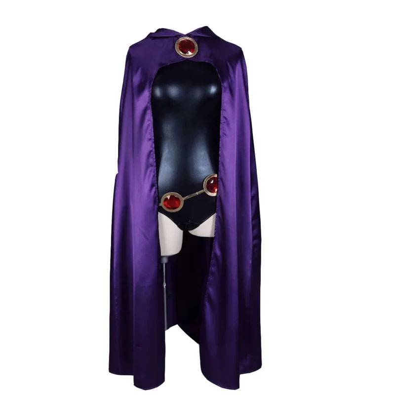 Anime Raven Cosplay Traje para Mulheres, Roupas Sexy, Manto, Macacão, Conjunto Completo, Fato de Festa Halloween