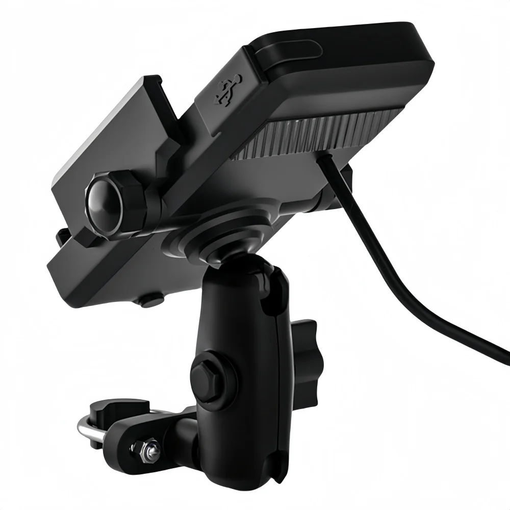 

Motorcycle Phone Holder with Smart Inverter Wireless Charging, DC12-120V Voltage for 4.5-7" Phones, Electric Bike Navigation