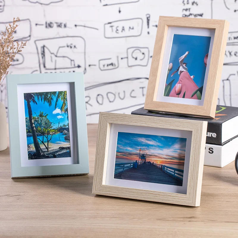 

2025 solid wood photo frame,home decoration, desktop decoration, wooden picture frame,DIY, personalized gifts, figure gifts