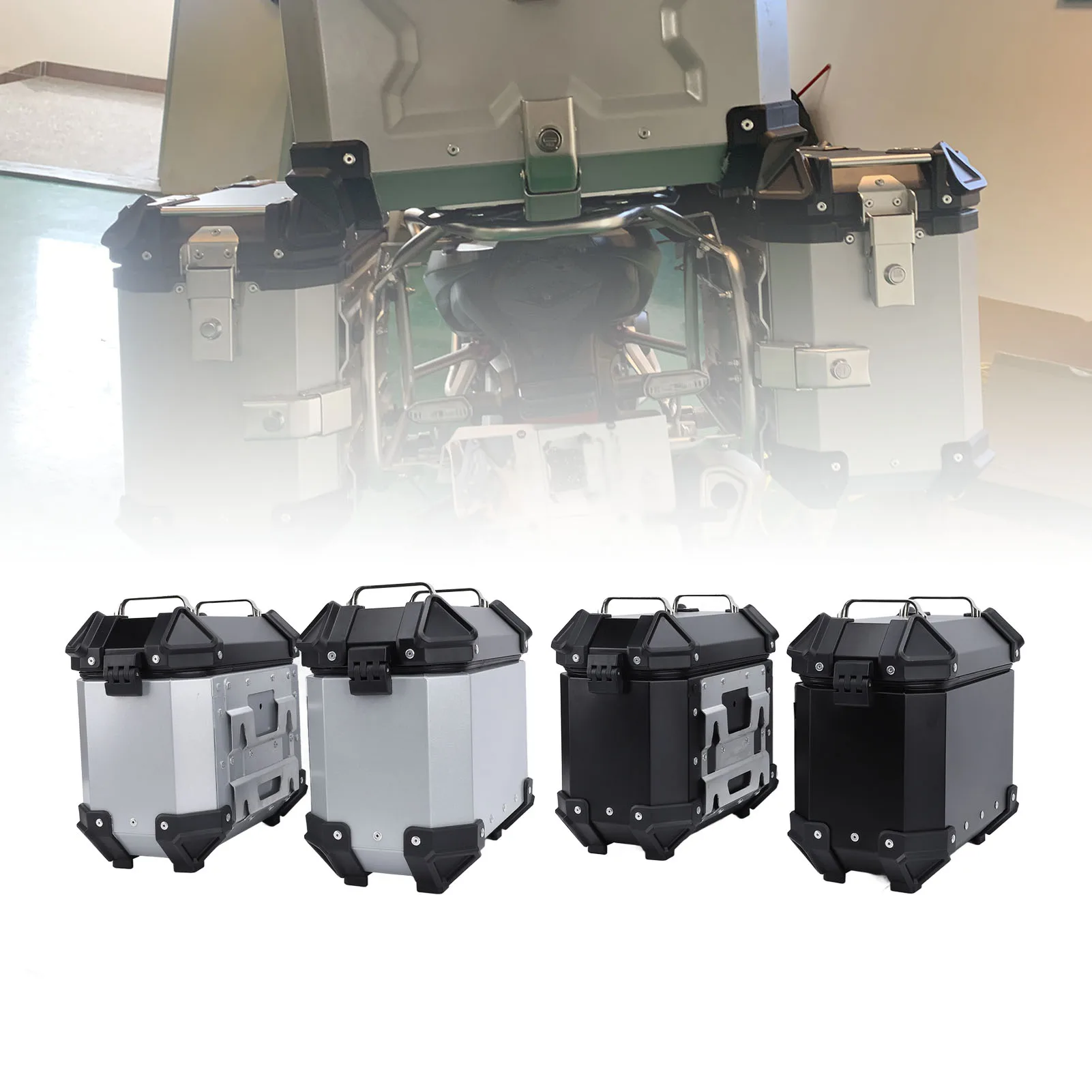 

Боковой чехол для мотоцикла, противоугонный боковой седло для мотоцикла, вместимость 18 л, водонепроницаемый, съемный, с ручкой для езды