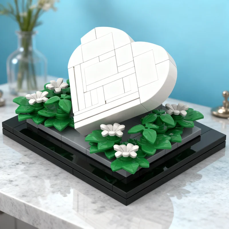 

83pcs MOC Heart Wedding Favor Model Building Blocks Construction Christmas Gifts Toy Creative DIY Idea Brick Toys Architecture
