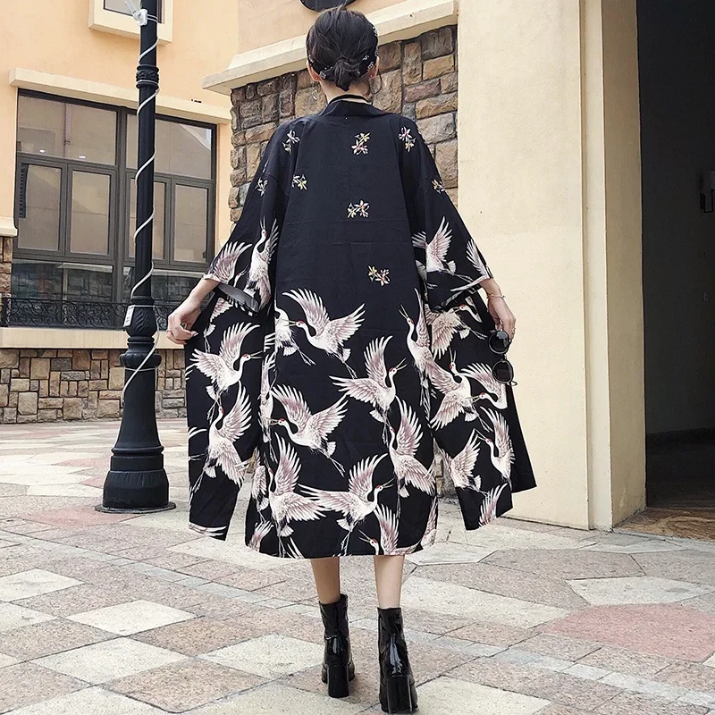 Kimono Japonais Traditionnel Chinois pour Homme et Femme, Robe Qipao, Cardigan Haori, Vêtements Asiatiques, Streetwear Japonais, EntreMi12810